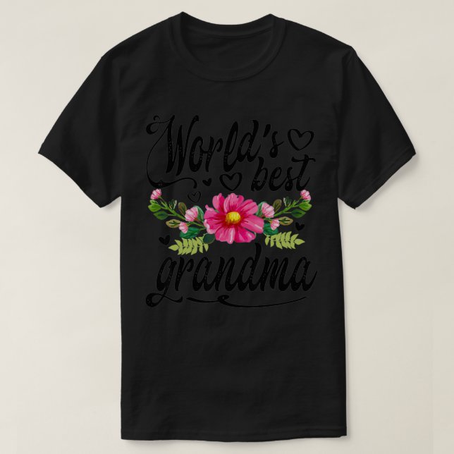 World's Best Grandma Mother's Day Gift  T-Shirt (Design Front)