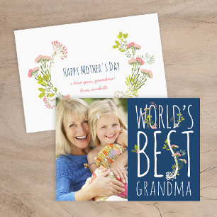 World's Best Grandma Mother's Day Photo Card