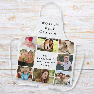 World's Best Grandma Photo Collage Apron