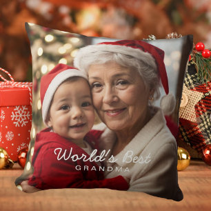 World's Best Grandma Photo Cushion