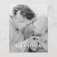 World's Best Grandma Since 20XX Simple Chic Photo