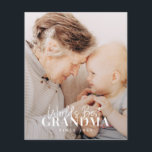 World's Best Grandma Since 20XX Simple Chic Photo<br><div class="desc">This simple and modern design is composed of serif and cursive typography and add a custom photo</div>