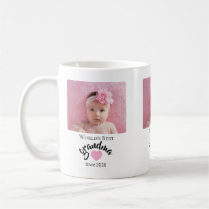 Worlds Best Grandma Since Year Photo Cute  Coffee Mug