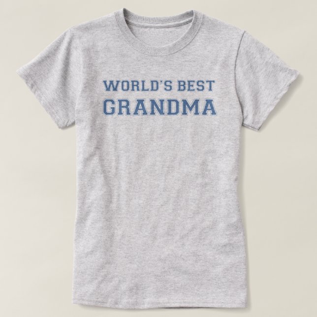 Worlds Best Grandma T-Shirt (Design Front)