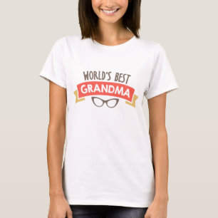World's best Grandma word art t-shirt