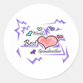 World's Best Grandmother Classic Round Sticker