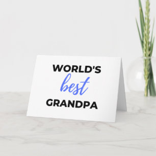 World's Best Grandpa bl Card