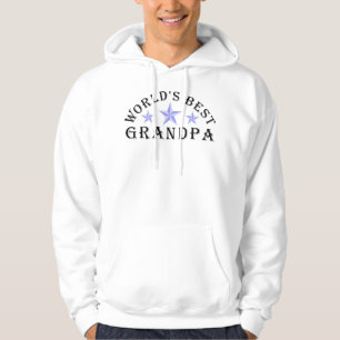 Worlds' Best Grandpa blue Stars T-Shirt Hoodie