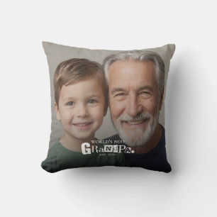 World's Best Grandpa Established Gift For Grandad Cushion