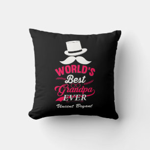 World's Best Grandpa Ever Throw Pillow