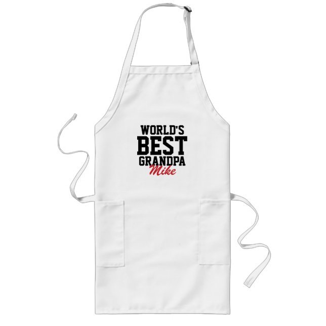 World's Best Grandpa Father's Day Grilling Apron (Front)