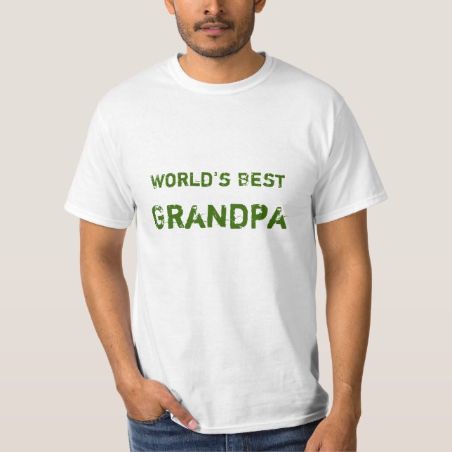 World's best grandpa, grandfather T-Shirt (Front)