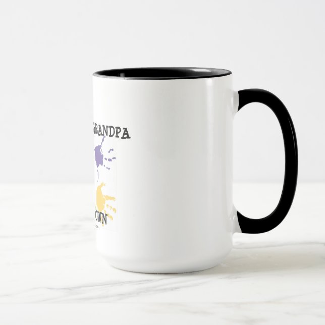 World's Best Grandpa Hands Down Coffee Mug (Right)