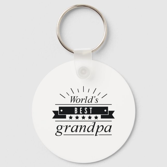 World's Best Grandpa Key Ring (Front)