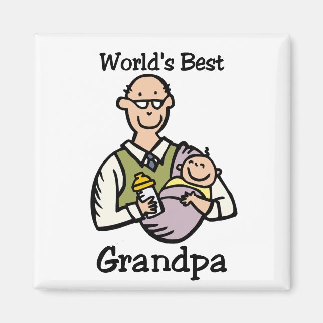 World's Best Grandpa magnet (Front)