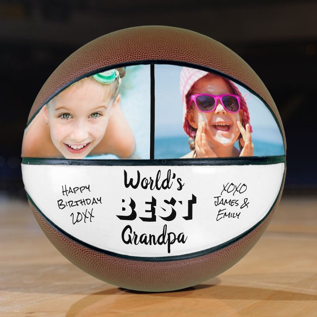 World's Best Grandpa Photo Basketball (Creator Uploaded)
