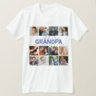 Worlds Best Grandpa | Photo Collage T-Shirt