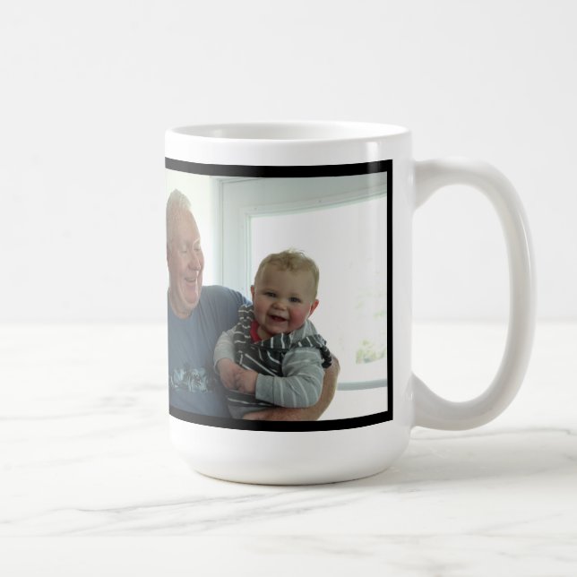 worlds best grandpa with picture coffee mug (Right)