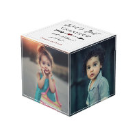 World's Best Grandpop & Most Loved Photo Gift Cube