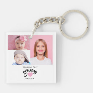 Worlds Best Granny Since Year 3 Photo Cute Key Ring