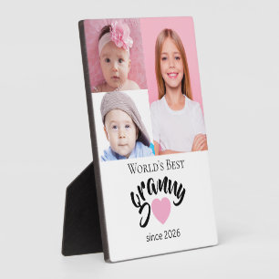 Worlds Best Granny Since Year 3 Photo Cute  Plaque