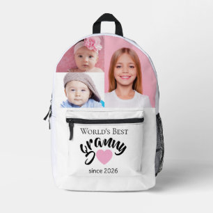 Worlds Best Granny Since Year 3 Photo Cute Printed Backpack