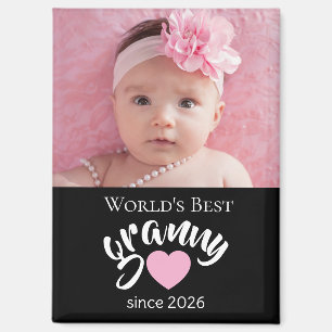 Worlds Best Granny Since Year Photo Cute Magnet