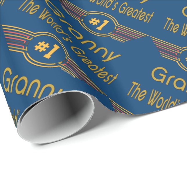World's Best Granny Wrapping Paper (Roll Corner)