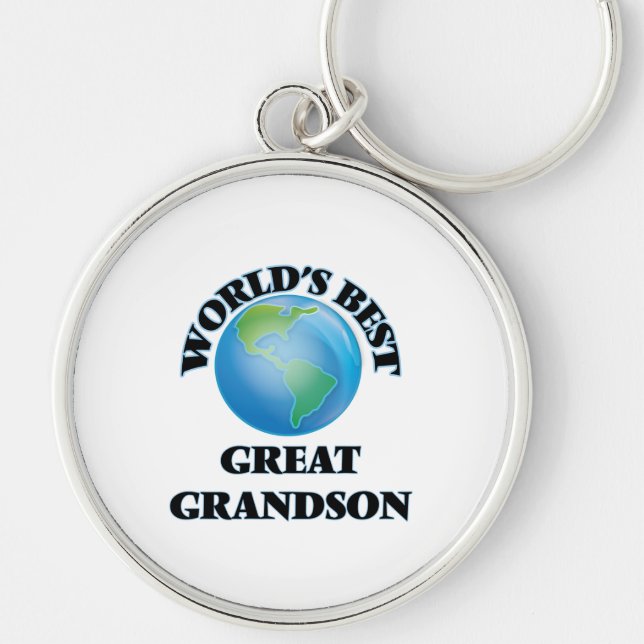 World's Best Great Grandson Key Ring (Front)