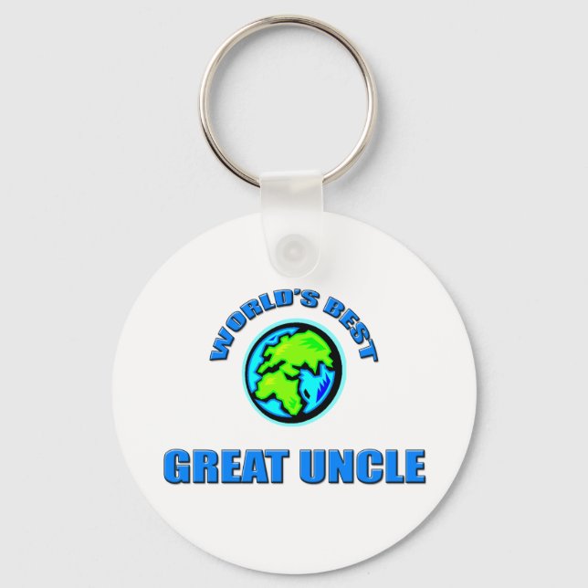World's Best Great Uncle Key Ring (Front)