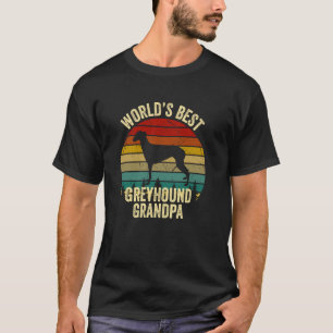 World's Best Greyhound Grandpa Vintage Greyhound G T-Shirt