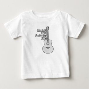 World's best guitarist ever. black and white baby T-Shirt