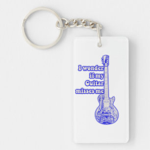 World's best guitarist ever. vintage blue key ring