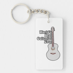 World's best guitarist ever. vintage colourful key ring