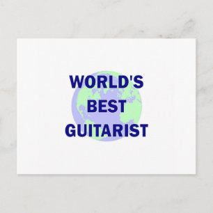World's Best Guitarist Postcard