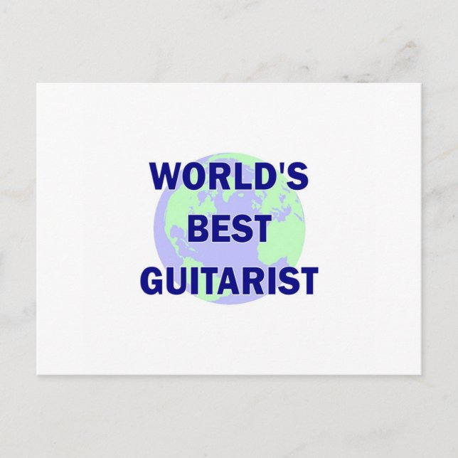 World's Best Guitarist Postcard (Front)