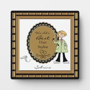 World's Best Hair Stylist Female Plaque