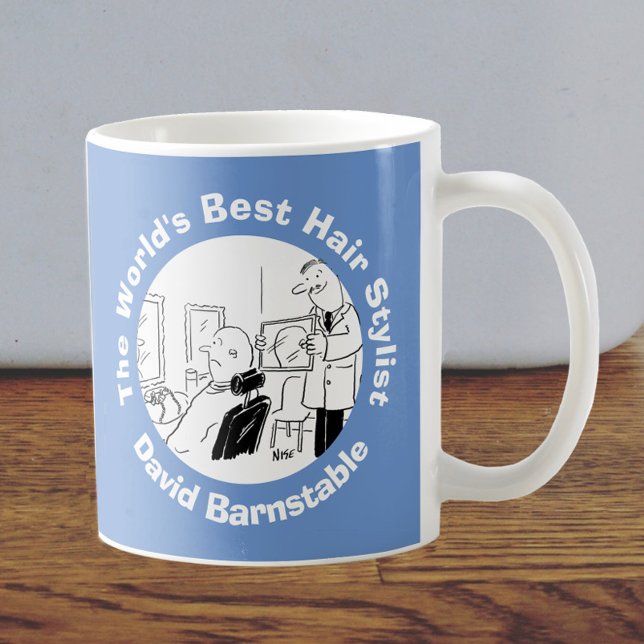 World's Best Hair Stylist to Personalise Coffee Mug (Creator Uploaded)