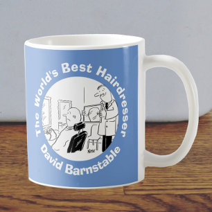 World's Best Hairdresser to Personalise Coffee Mug