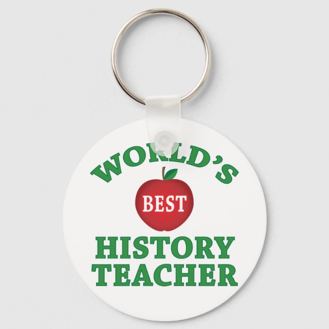 World's Best History Teacher Key Ring (Front)