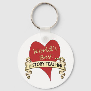 World's Best History Teacher Key Ring