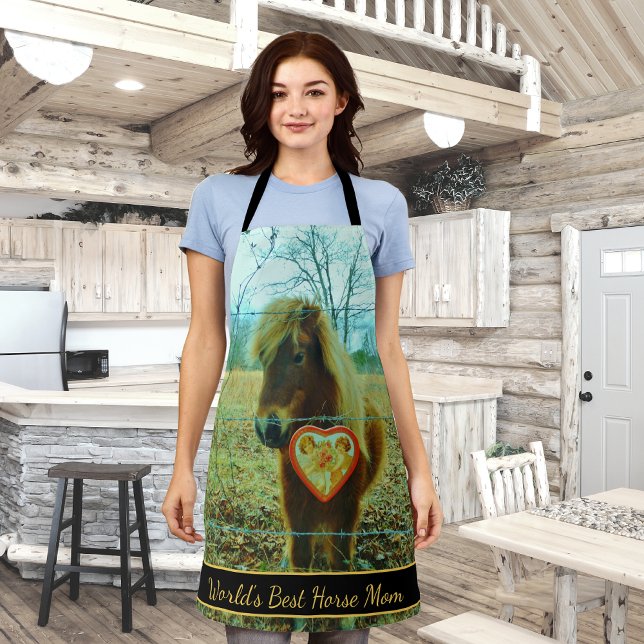 World's Best Horse Mum Pet Photo   Apron (Creator Uploaded)