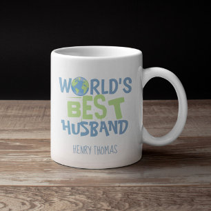 World's Best Husband Modern Trendy Typography   Coffee Mug