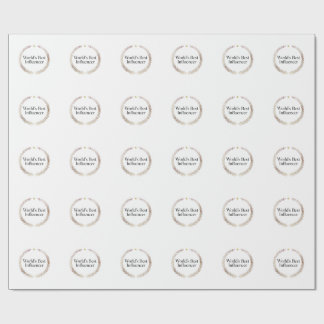 World's Best Influencer T-Shirt Funny Content Crea Wrapping Paper