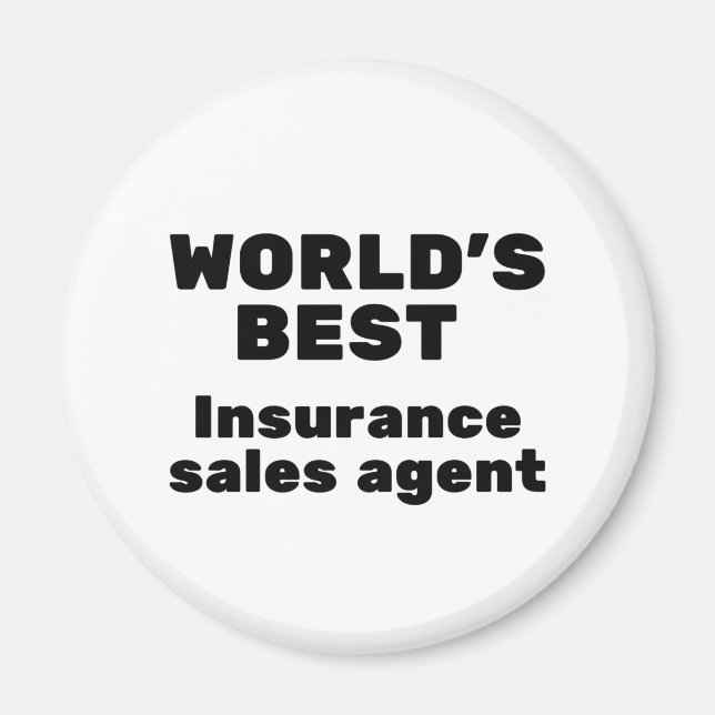 World's Best Insurance Sales Agent Magnet (Front)