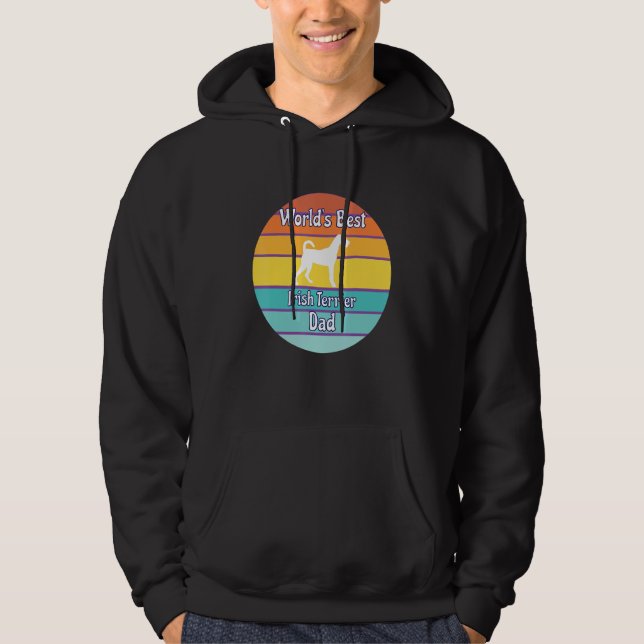 World's Best Irish Terrier Dad Hoodie (Front)
