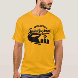 World's Best Italian Greyhound dad T-Shirt