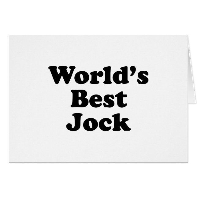 World's Best Jock (Front Horizontal)