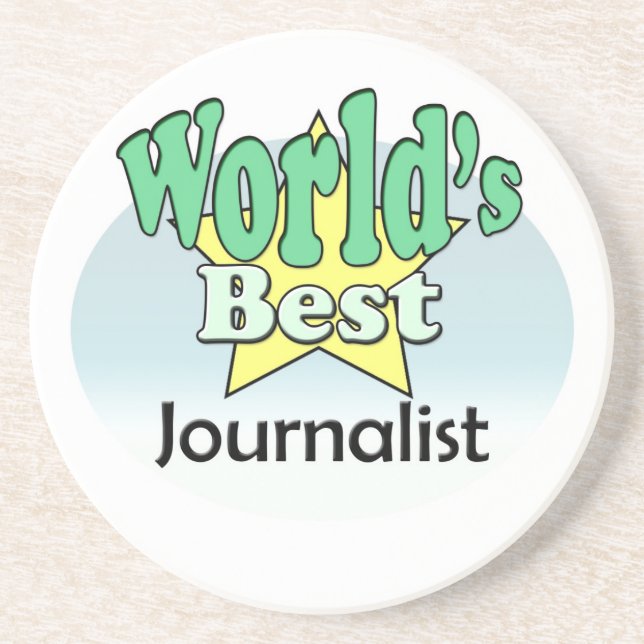 World's best Journalist Coaster (Front)
