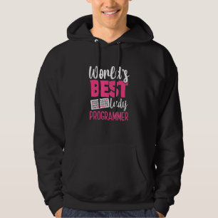 Worlds Best Lady Programmer It Tech Grils Develope Hoodie